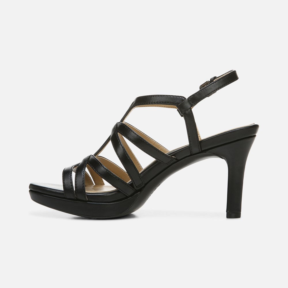 Naturalizer Baylor Dress Sandal - Black Synthetic