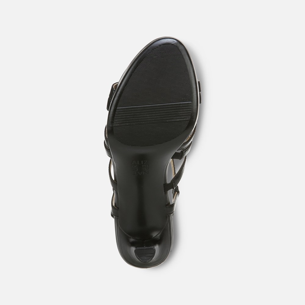 Naturalizer Baylor Dress Sandal - Black Synthetic