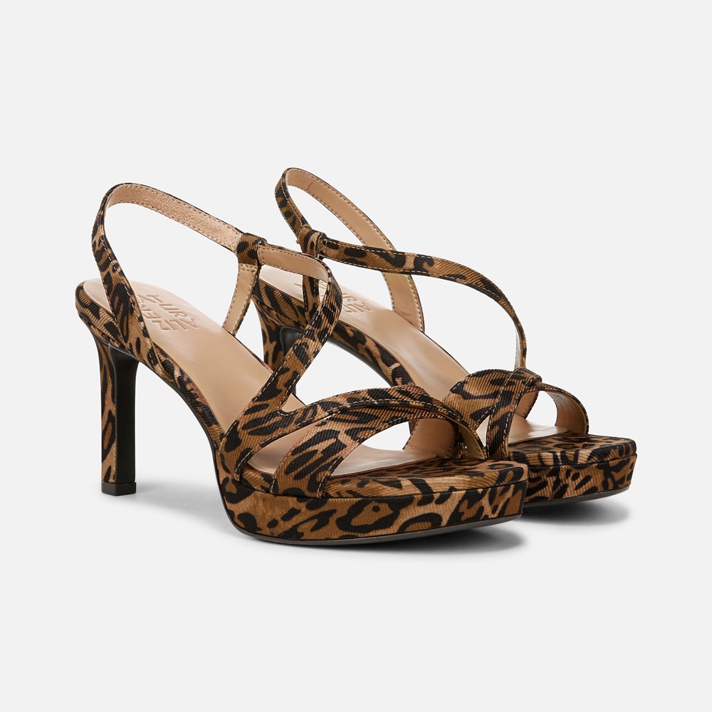 Naturalizer Abby Dress Sandal - Leopard Print Faux Leather