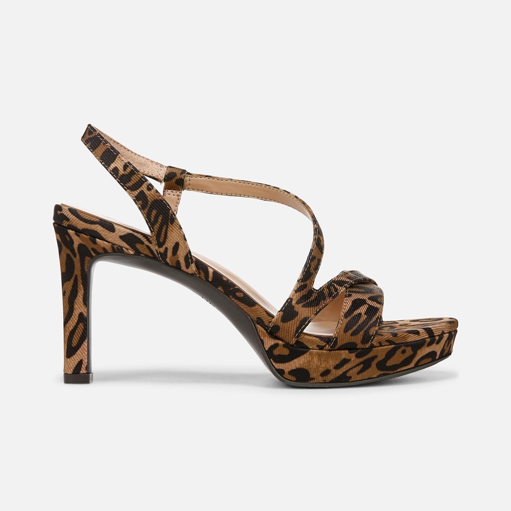 Naturalizer Abby Dress Sandal - Leopard Print Faux Leather