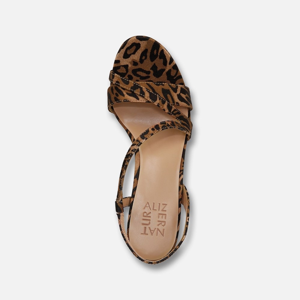 Naturalizer Abby Dress Sandal - Leopard Print Faux Leather