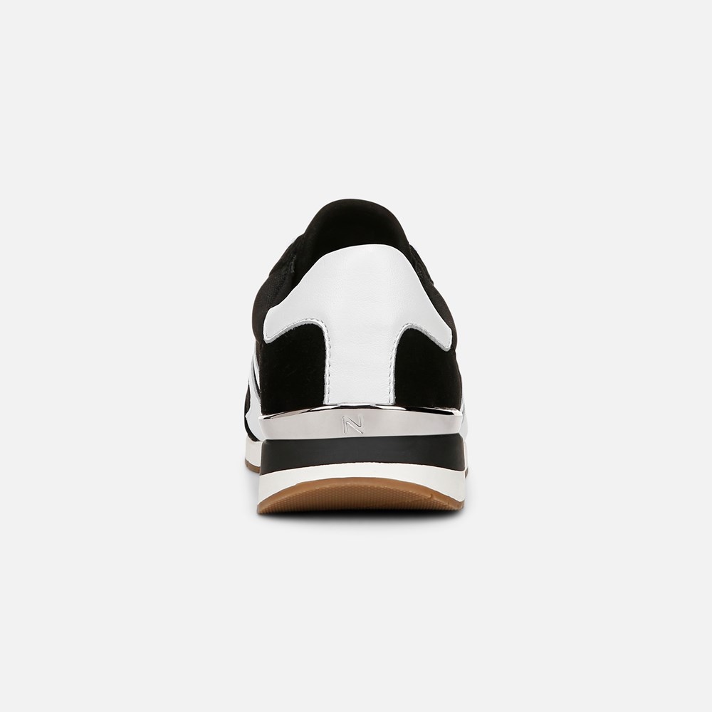 Naturalizer Lorena Lace Up Sneaker - Black Fabric \\u0026 Suede