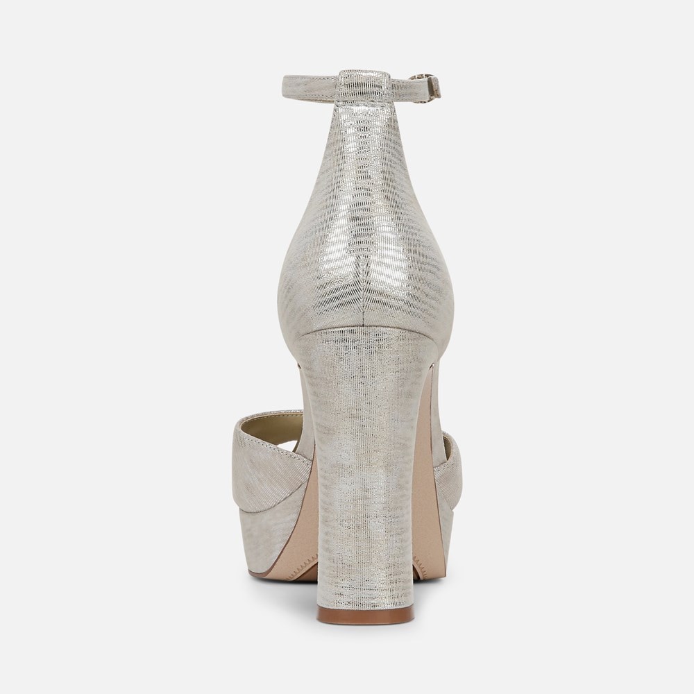 Naturalizer 27 Edit Delphie Dress Sandal - Warm Silver Leather
