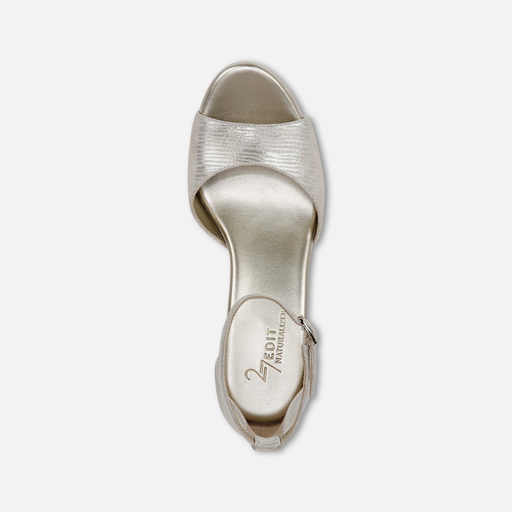 Naturalizer 27 Edit Delphie Dress Sandal - Warm Silver Leather