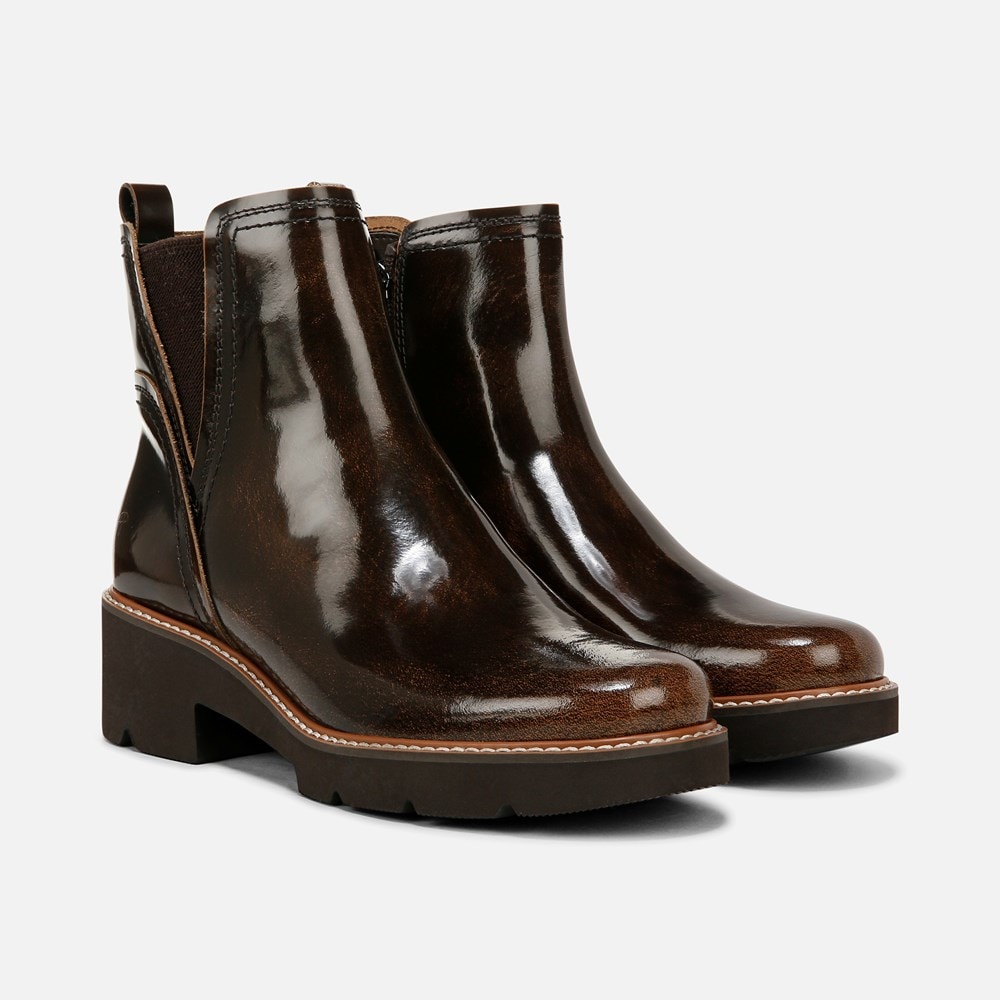 Naturalizer Darry Bootie - English Tea Brown Leather