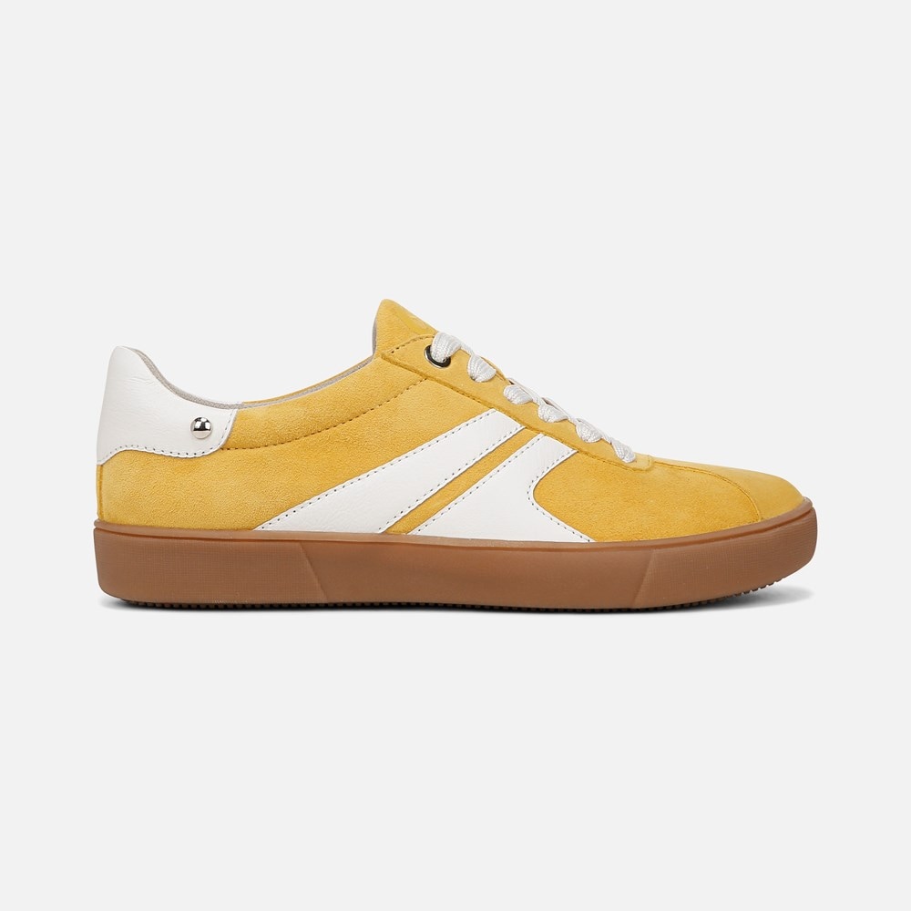 Naturalizer Medina Lace Up Sneaker - Spicy Yellow Nubuck
