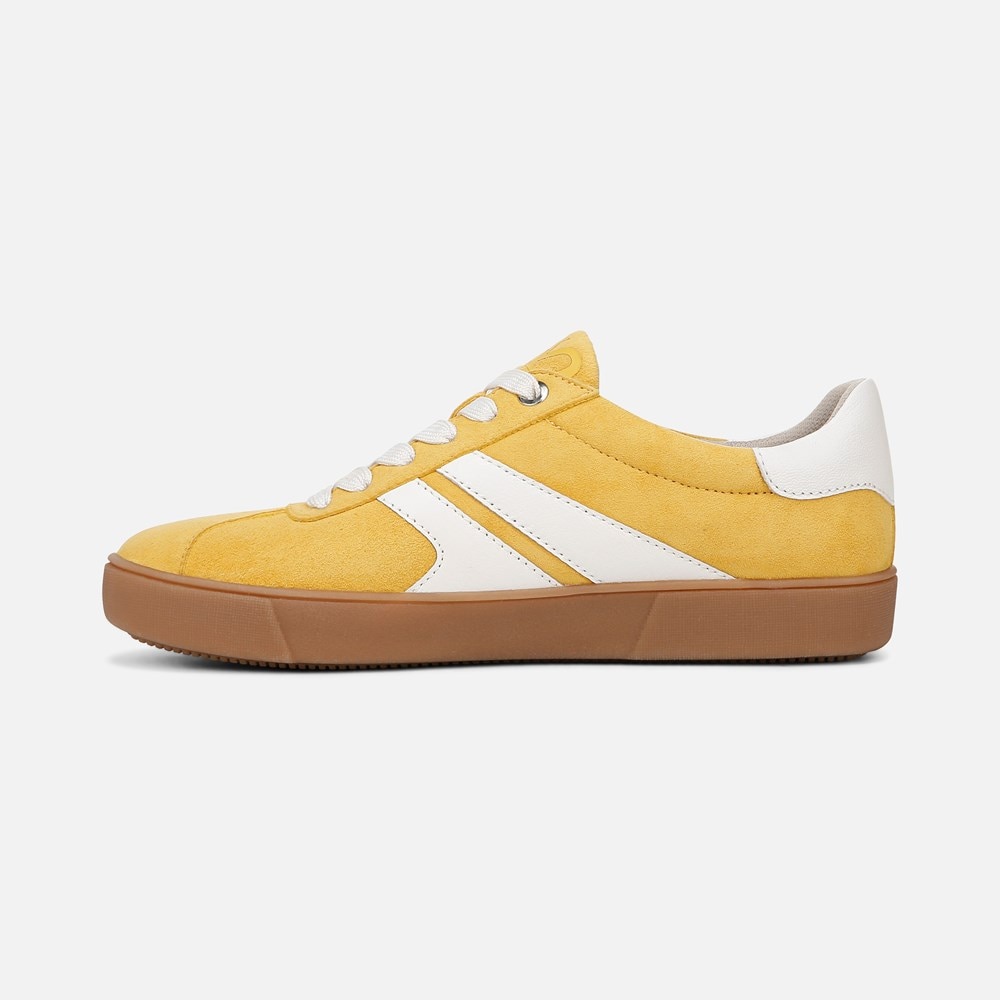 Naturalizer Medina Lace Up Sneaker - Spicy Yellow Nubuck
