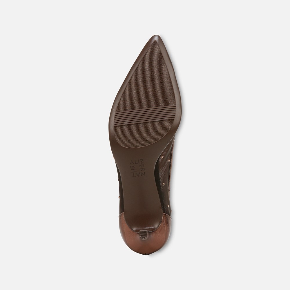 Naturalizer Everly Pump - Chocolate Bar Faux Leather \\u0026 Mesh