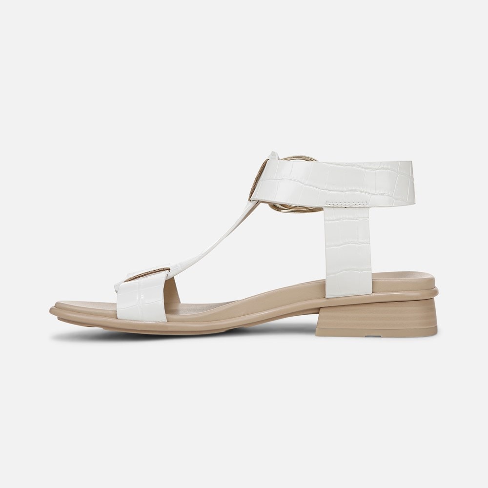 Naturalizer Brandy Sandal - White Faux Leather