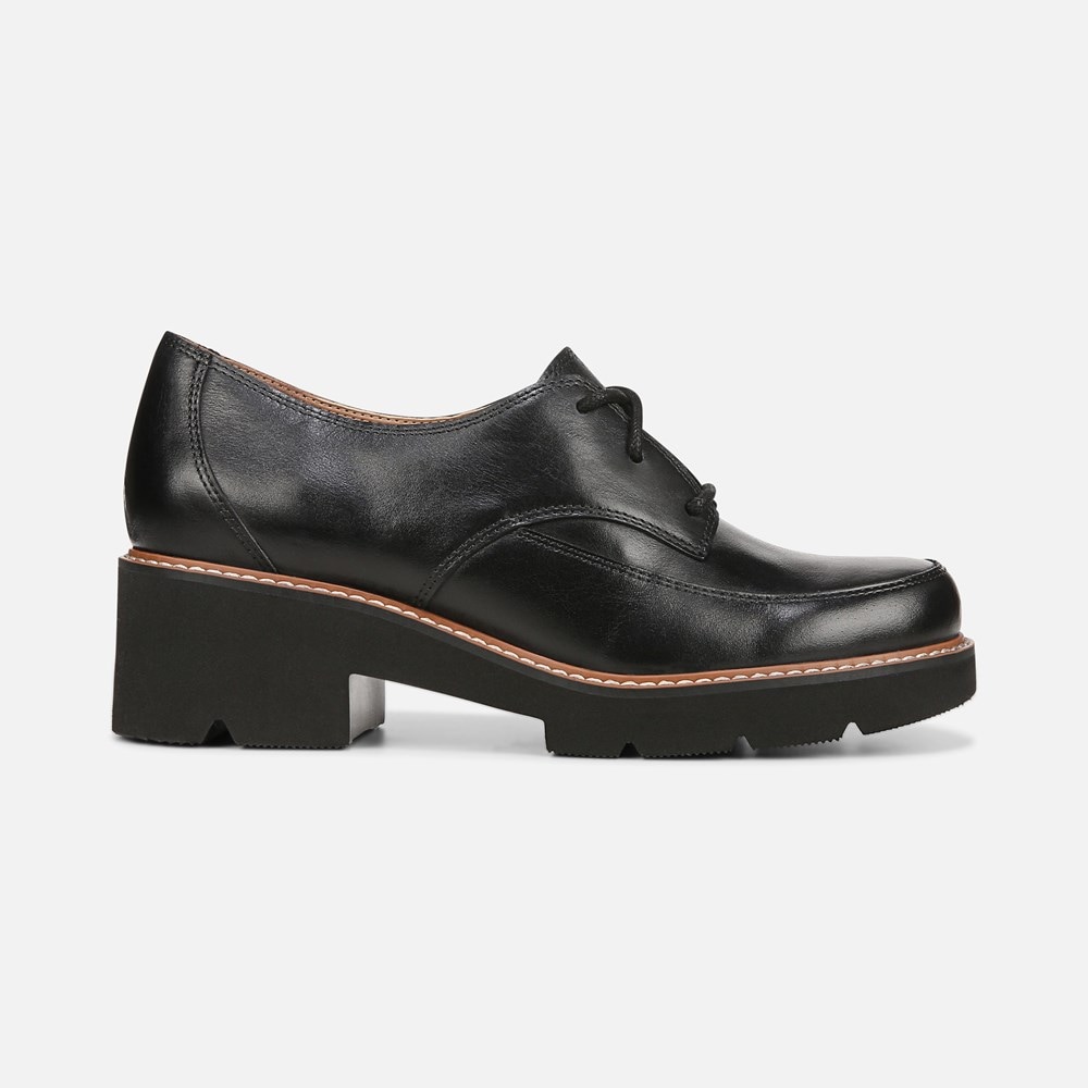 Naturalizer Darry Lace Oxford - Black Leather