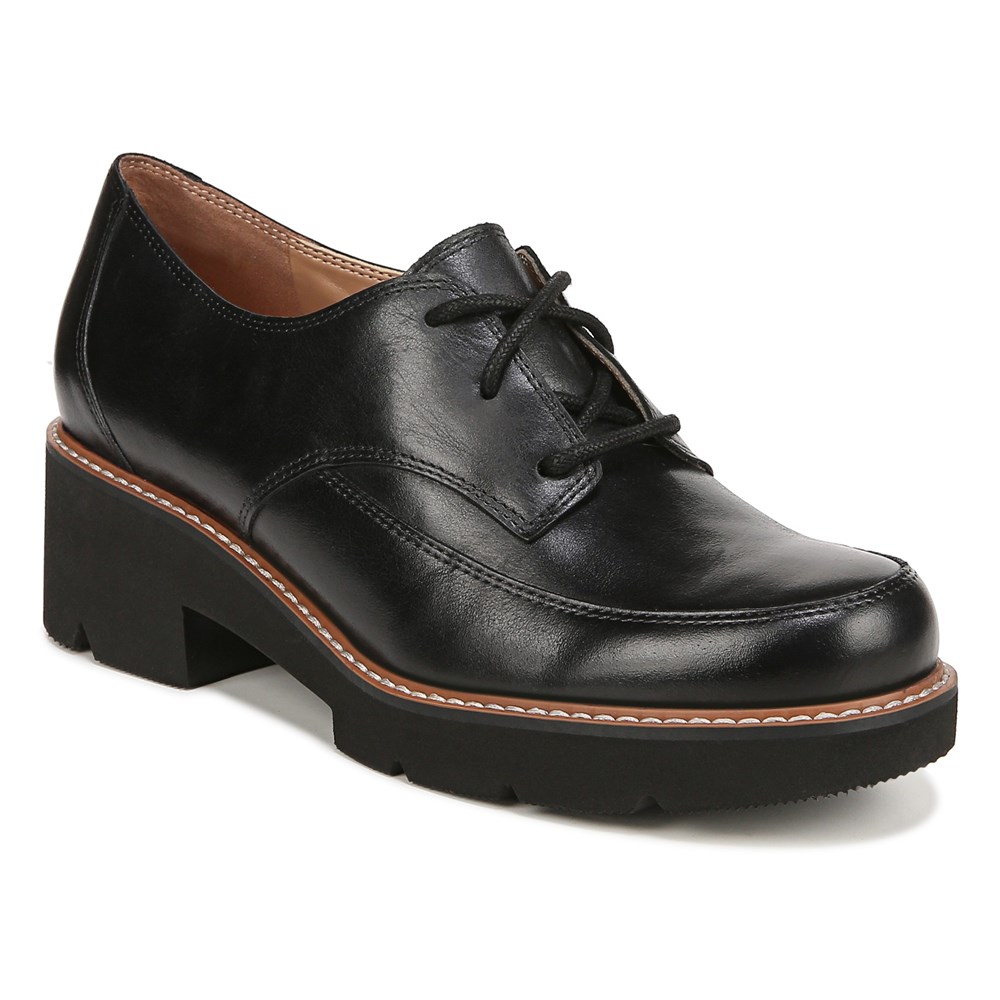 Naturalizer Darry Lace Oxford - Black Leather