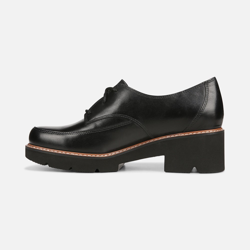 Naturalizer Darry Lace Oxford - Black Leather