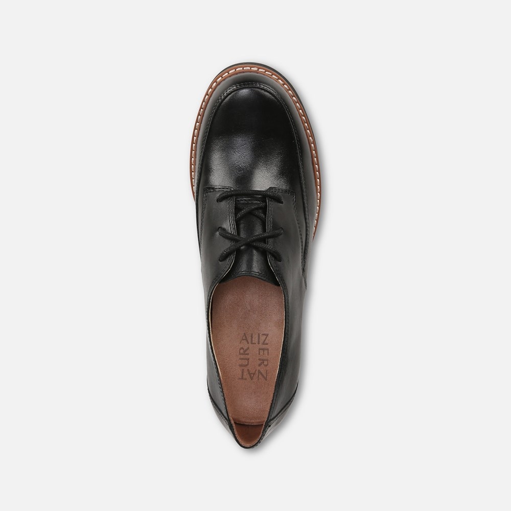 Naturalizer Darry Lace Oxford - Black Leather