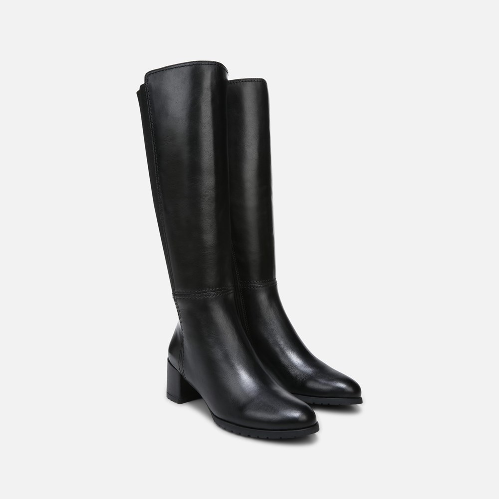 Naturalizer Brent Weatherproof Knee High Boot - BLACK LEATHER