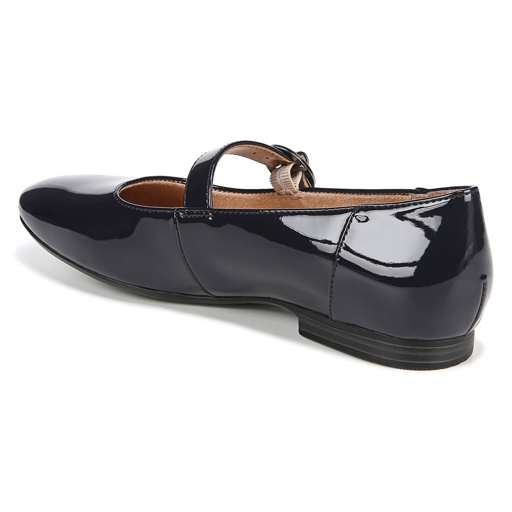 Naturalizer Kelly Mary Jane Flat - French Navy Synthetic