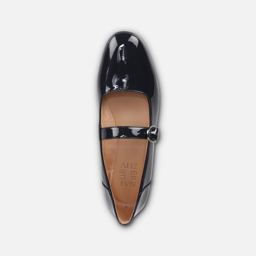 Naturalizer Kelly Mary Jane Flat - French Navy Synthetic