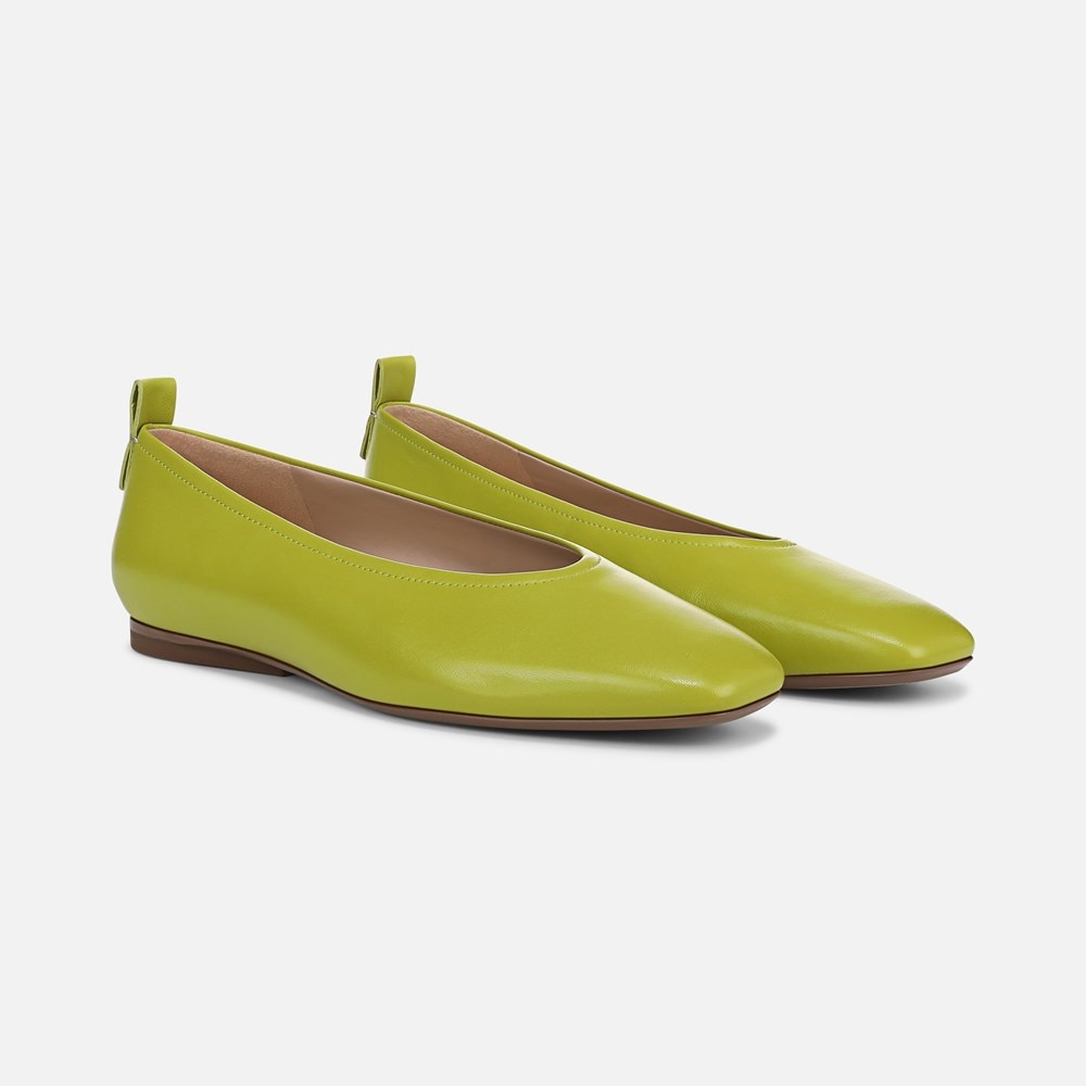 Naturalizer 27 Edit Carla Flat - Chartreuse Green Leather