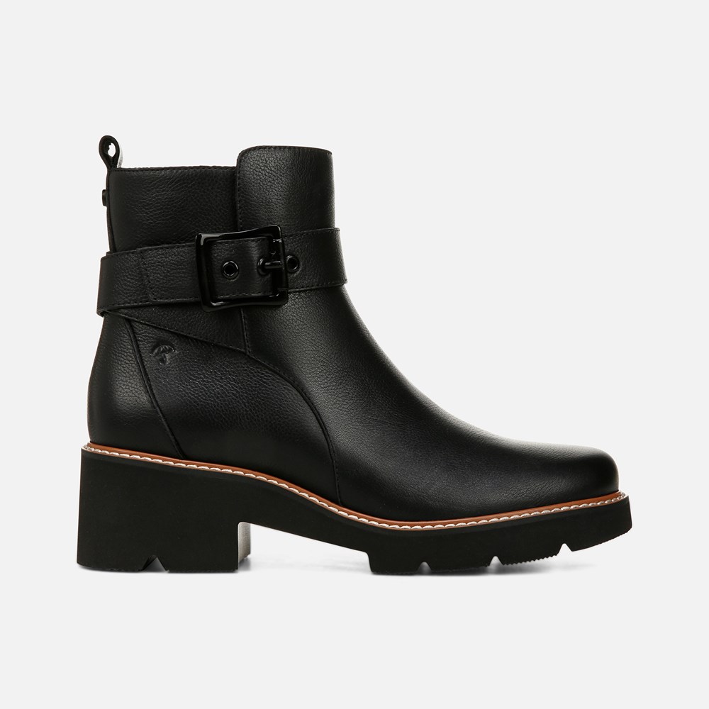 Naturalizer Darry Strap Bootie - Black Leather