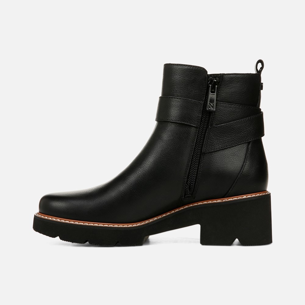 Naturalizer Darry Strap Bootie - Black Leather