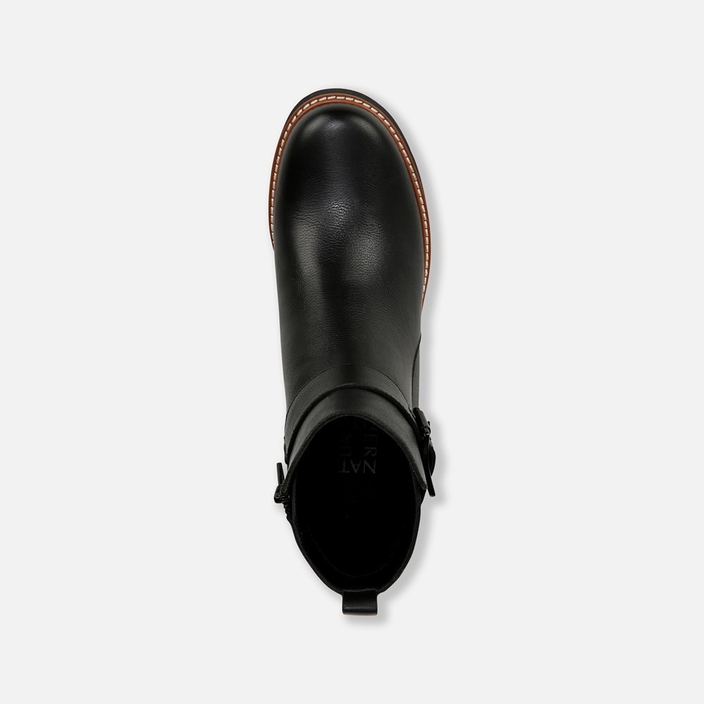 Naturalizer Darry Strap Bootie - Black Leather