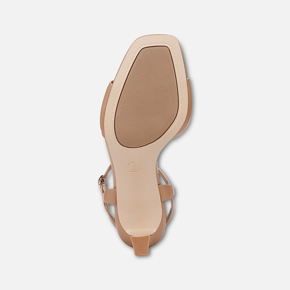 Naturalizer 27 EDIT Grace Dress Sandal - Taupe Leather