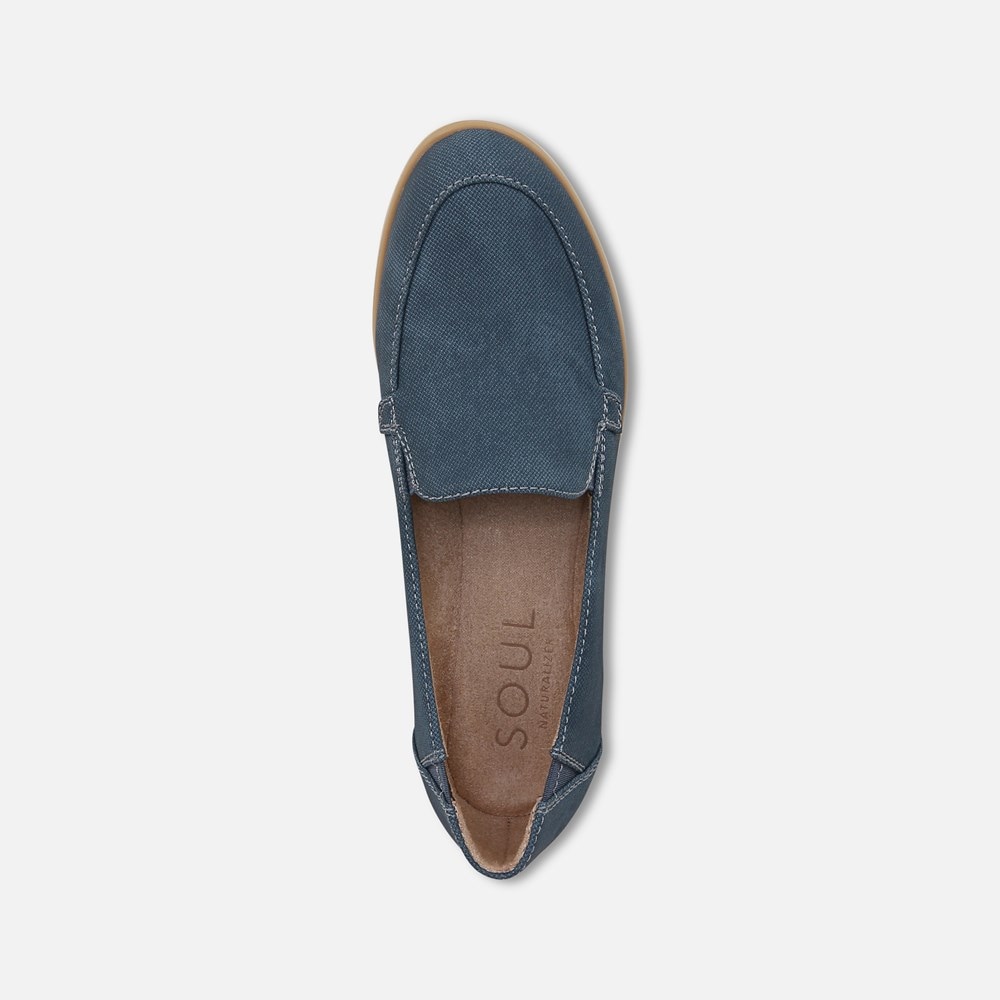 Naturalizer SOUL Idea Moc Loafer - Indigo Faux Leather