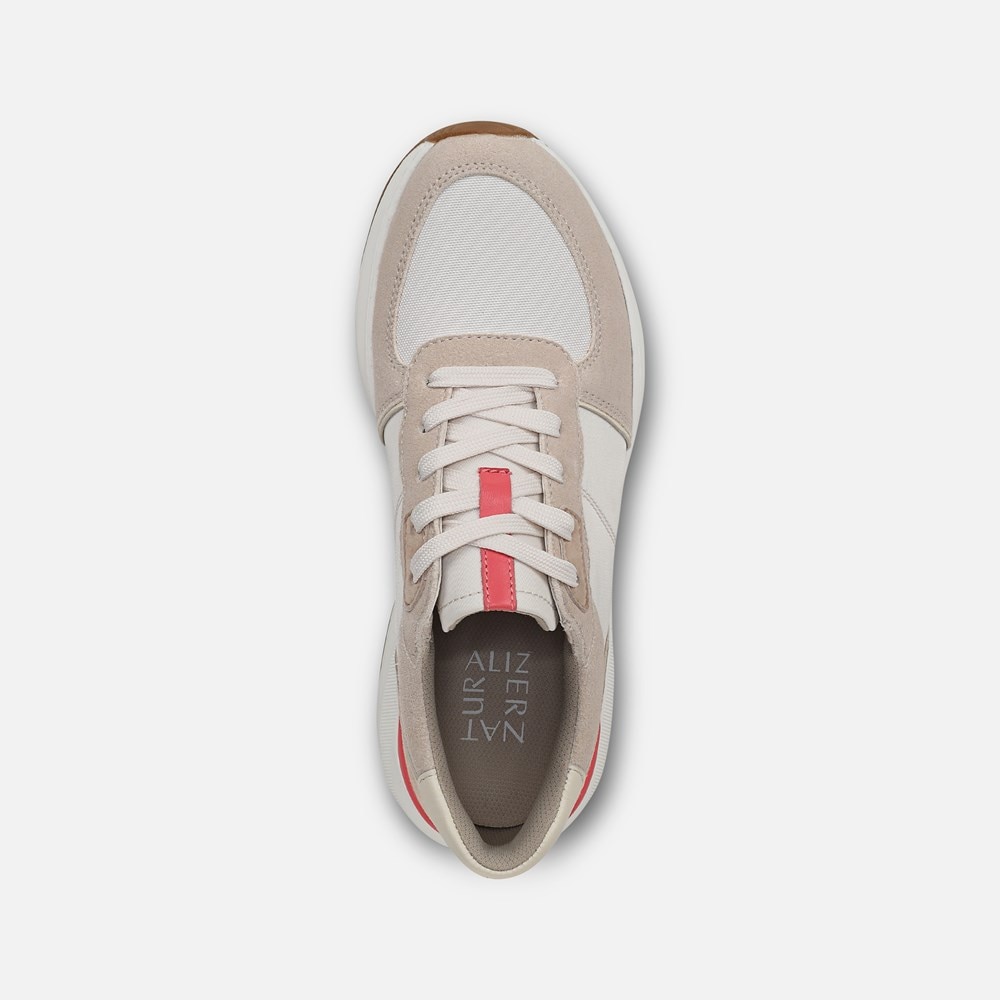 Naturalizer Blossom Lace-up Sneaker - Porcelain Leather