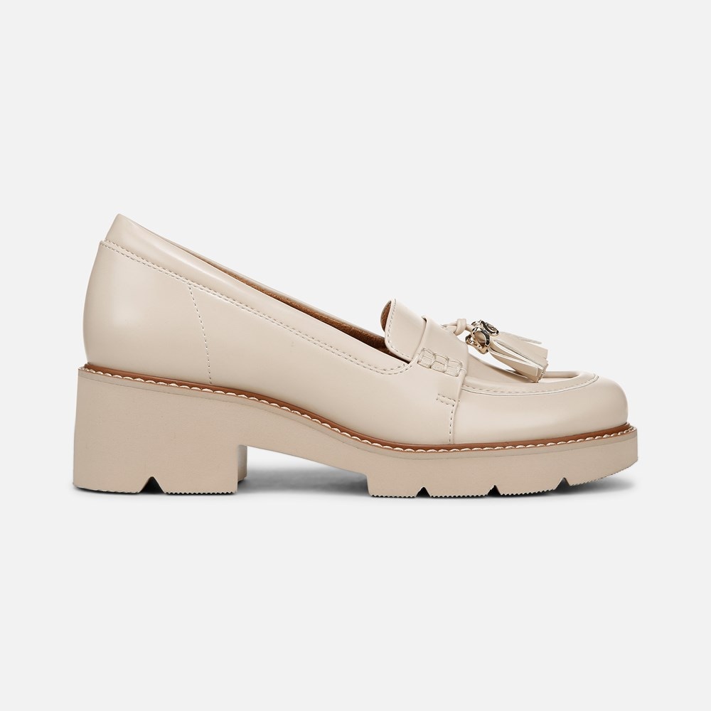 Naturalizer Committed Lug Loafer - Porcelain Faux Leather