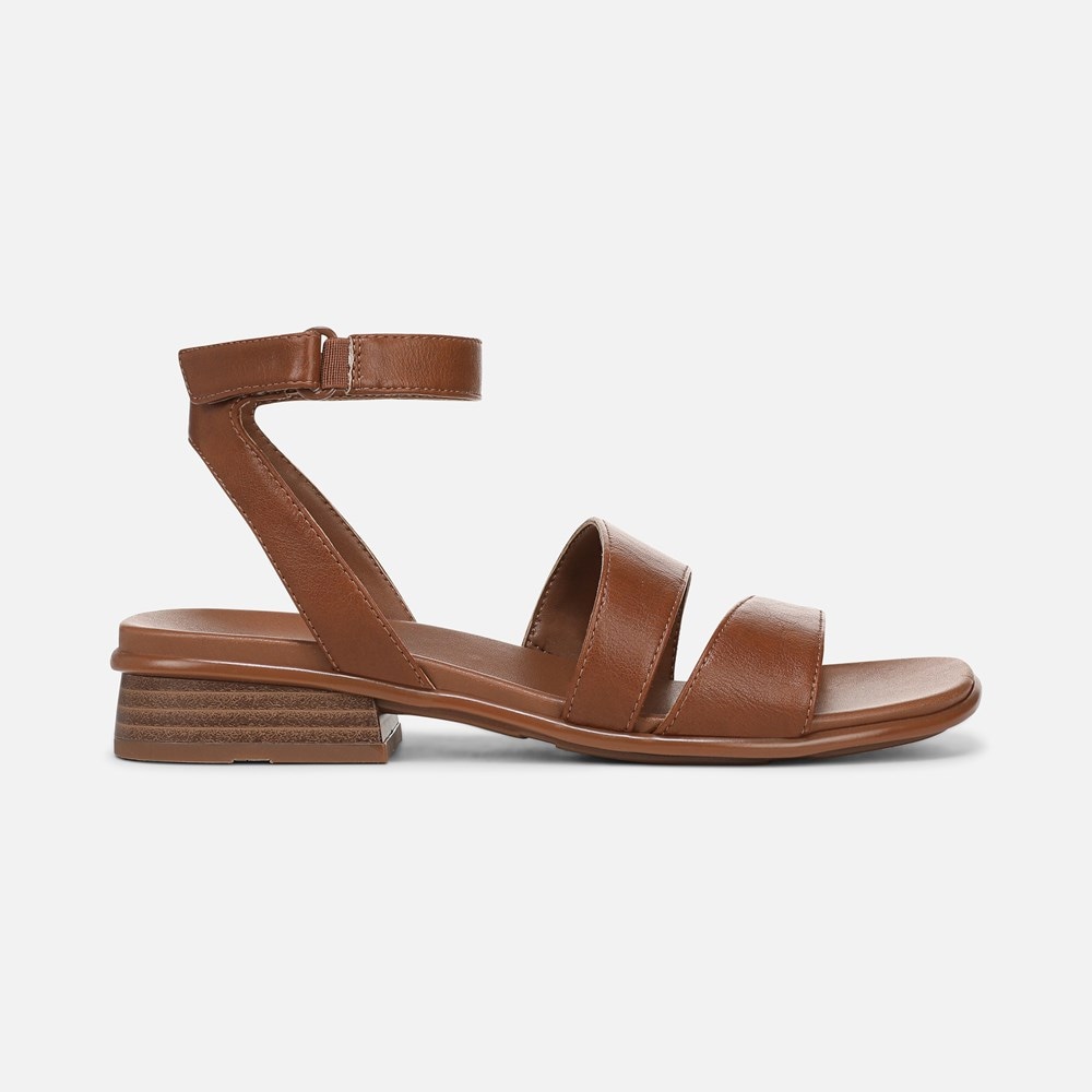 Naturalizer Effie Sandal - Englsih Tea Brown Faux Leather