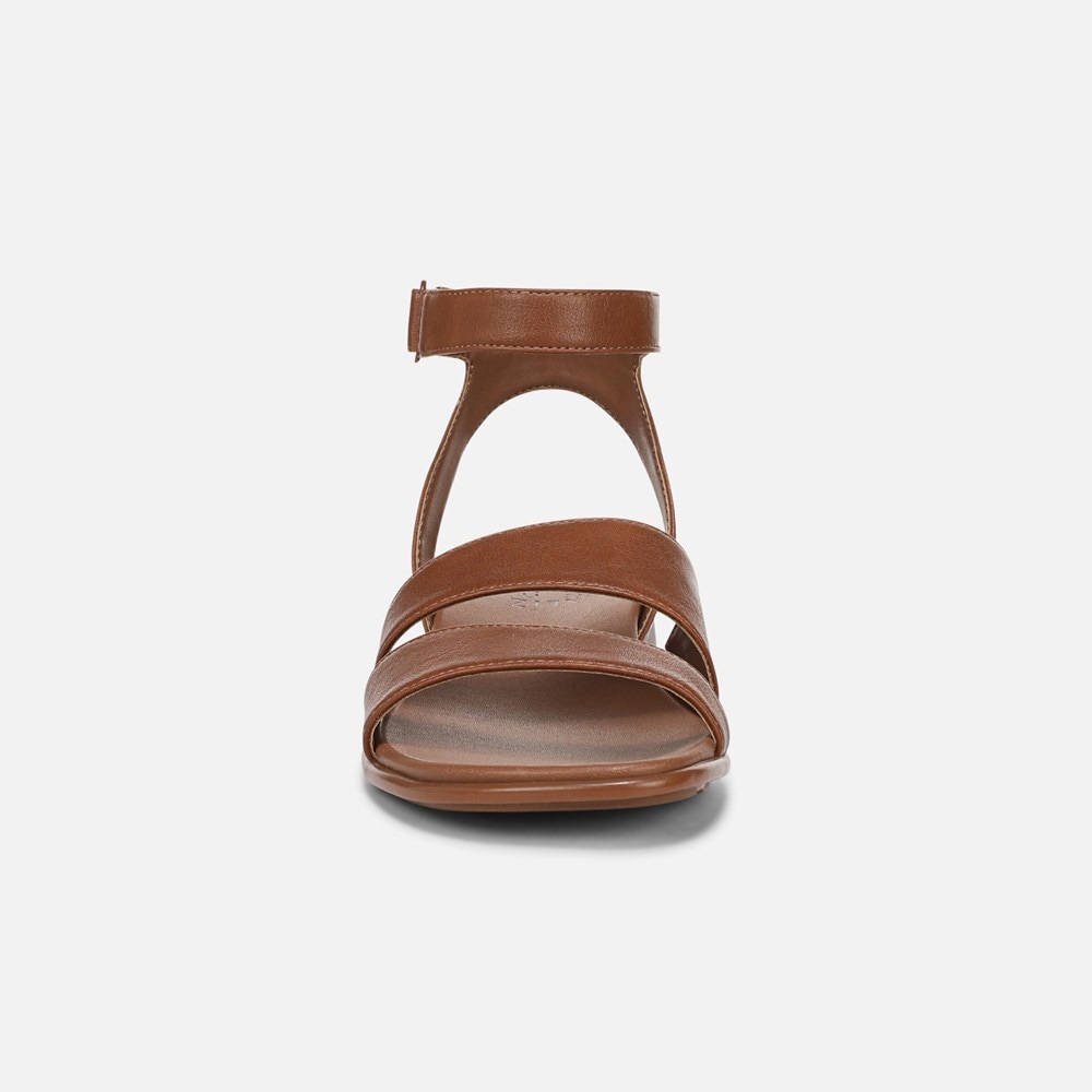 Naturalizer Effie Sandal - Englsih Tea Brown Faux Leather