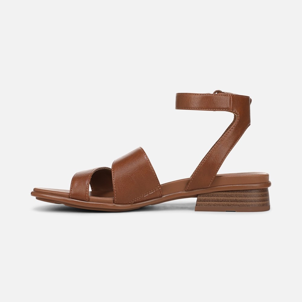 Naturalizer Effie Sandal - Englsih Tea Brown Faux Leather