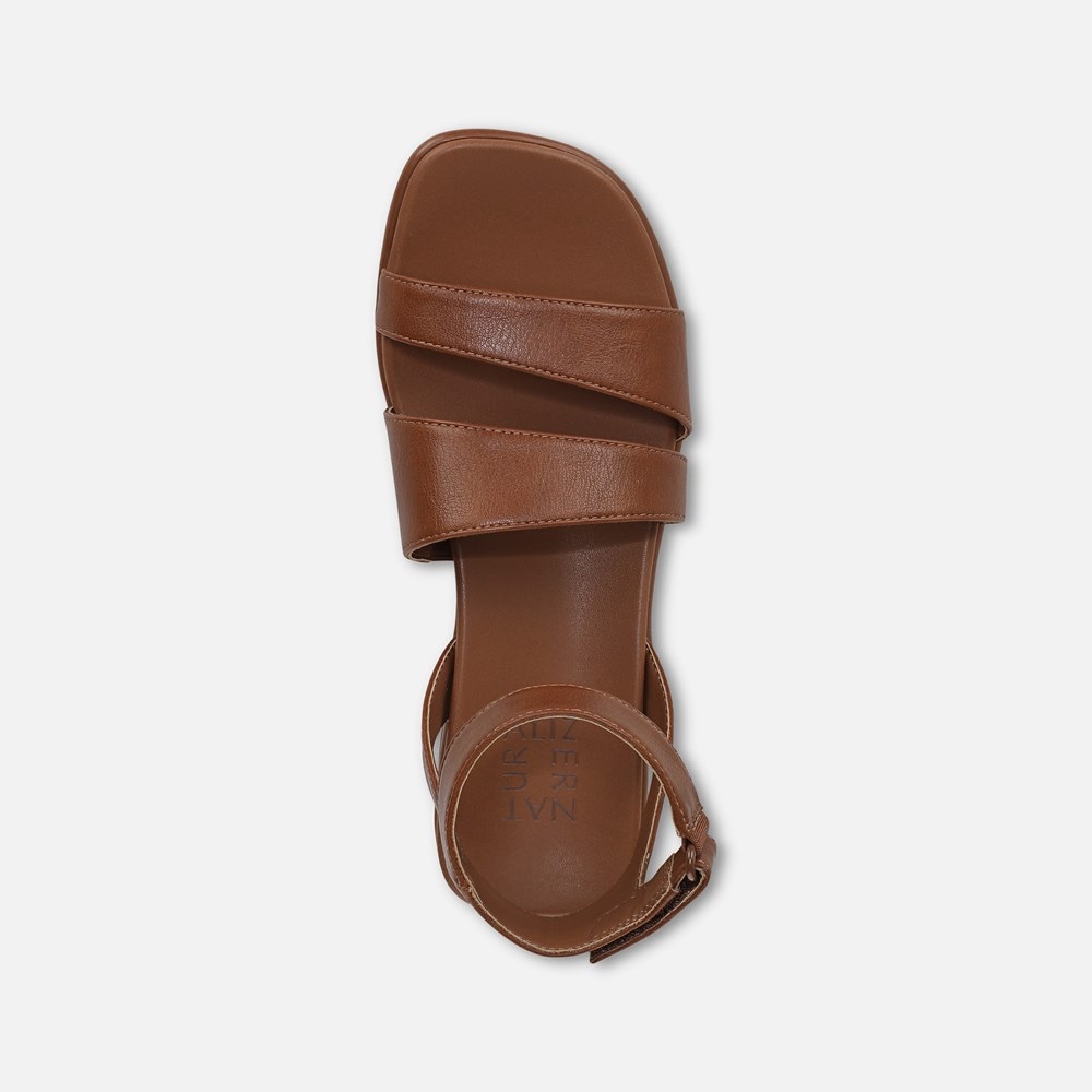 Naturalizer Effie Sandal - Englsih Tea Brown Faux Leather