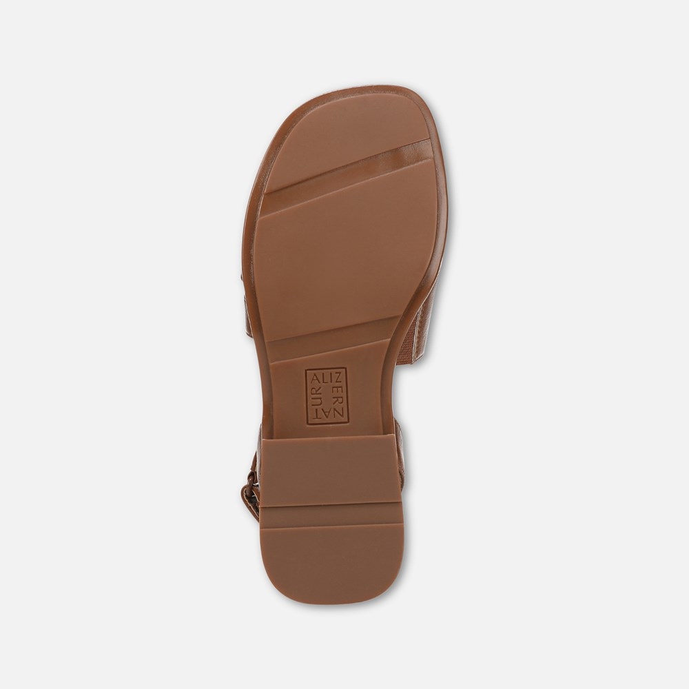 Naturalizer Effie Sandal - Englsih Tea Brown Faux Leather