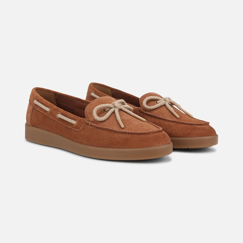 Naturalizer Keel Boat Shoe - English Tea Brown Suede