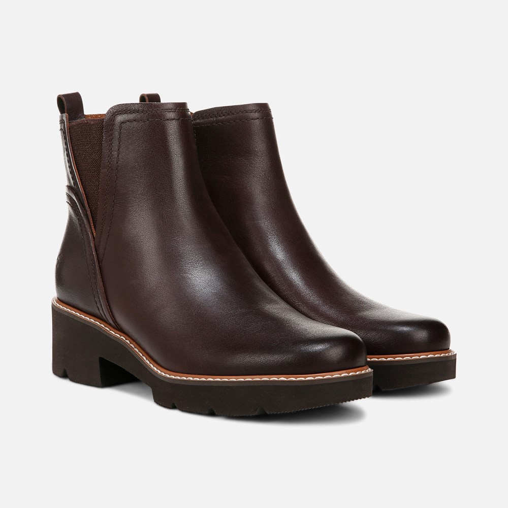Naturalizer Darry Bootie - Dark Brown Leather