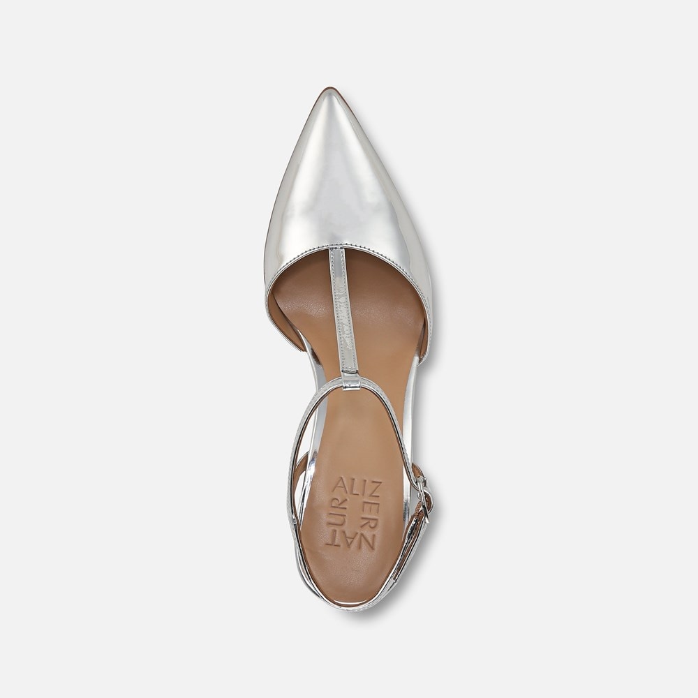 Naturalizer Astrid Pump - Silver Faux Leather