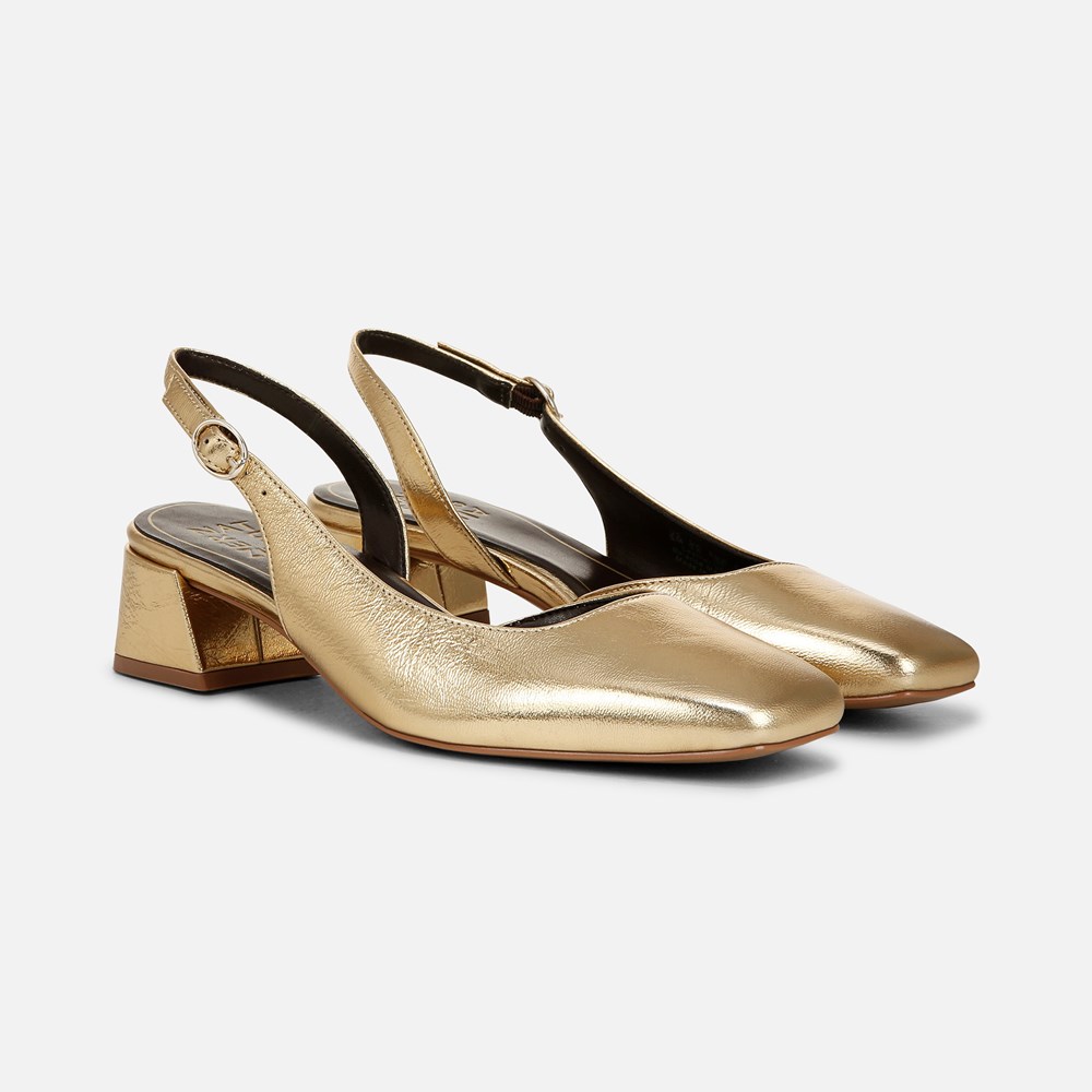 Naturalizer Jayla Slingback Pump - Dark Gold Leather