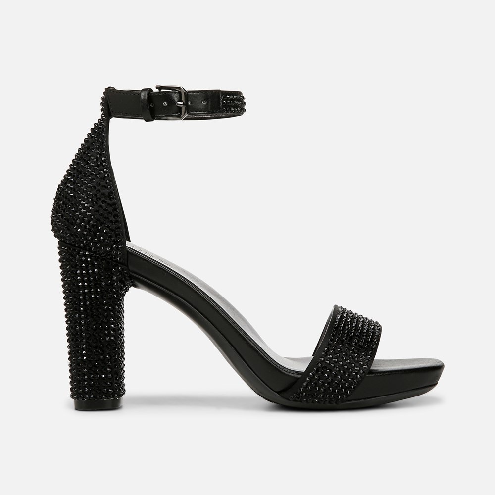Naturalizer Joy Dress Sandal - Black Satin
