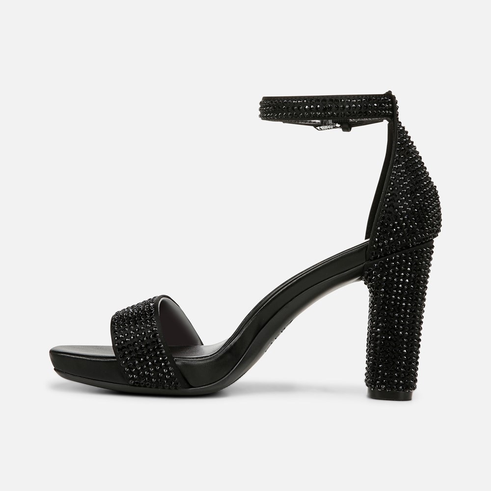 Naturalizer Joy Dress Sandal - Black Satin