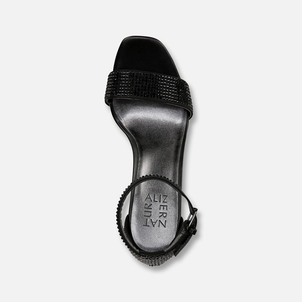 Naturalizer Joy Dress Sandal - Black Satin