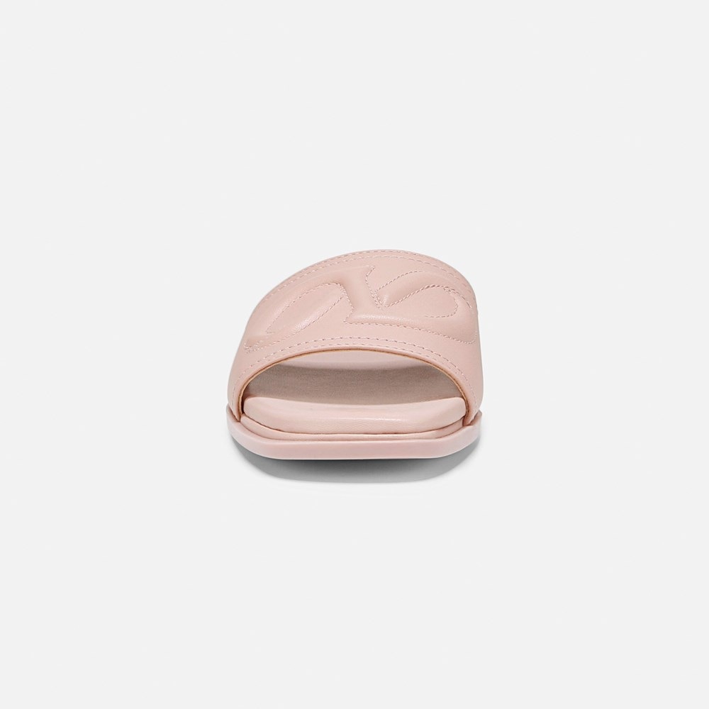 Naturalizer Genevieve Slide Sandal - Cameo Blush Pink Leather