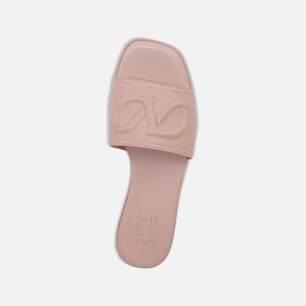 Naturalizer Genevieve Slide Sandal - Cameo Blush Pink Leather