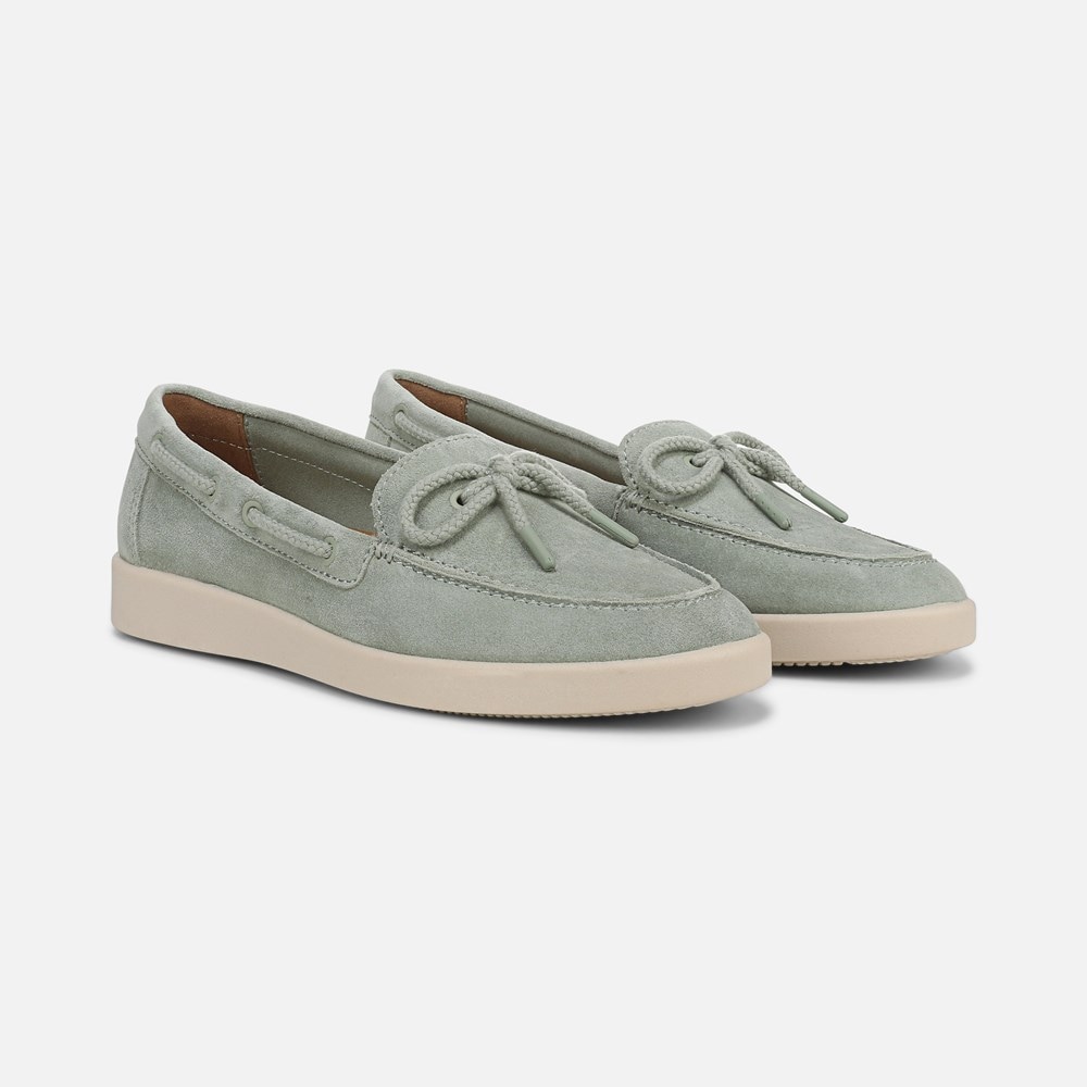 Naturalizer Keel Boat Shoe - Pistachio Green Suede