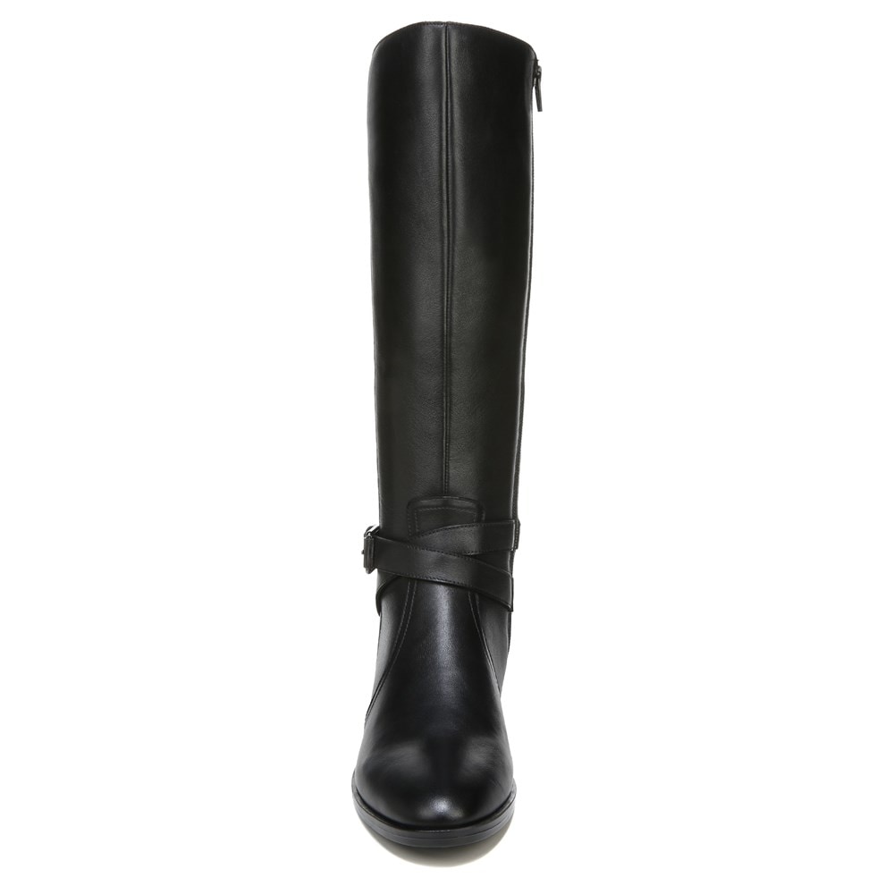 Naturalizer Rena Wide Calf Riding Boot - Black Leather