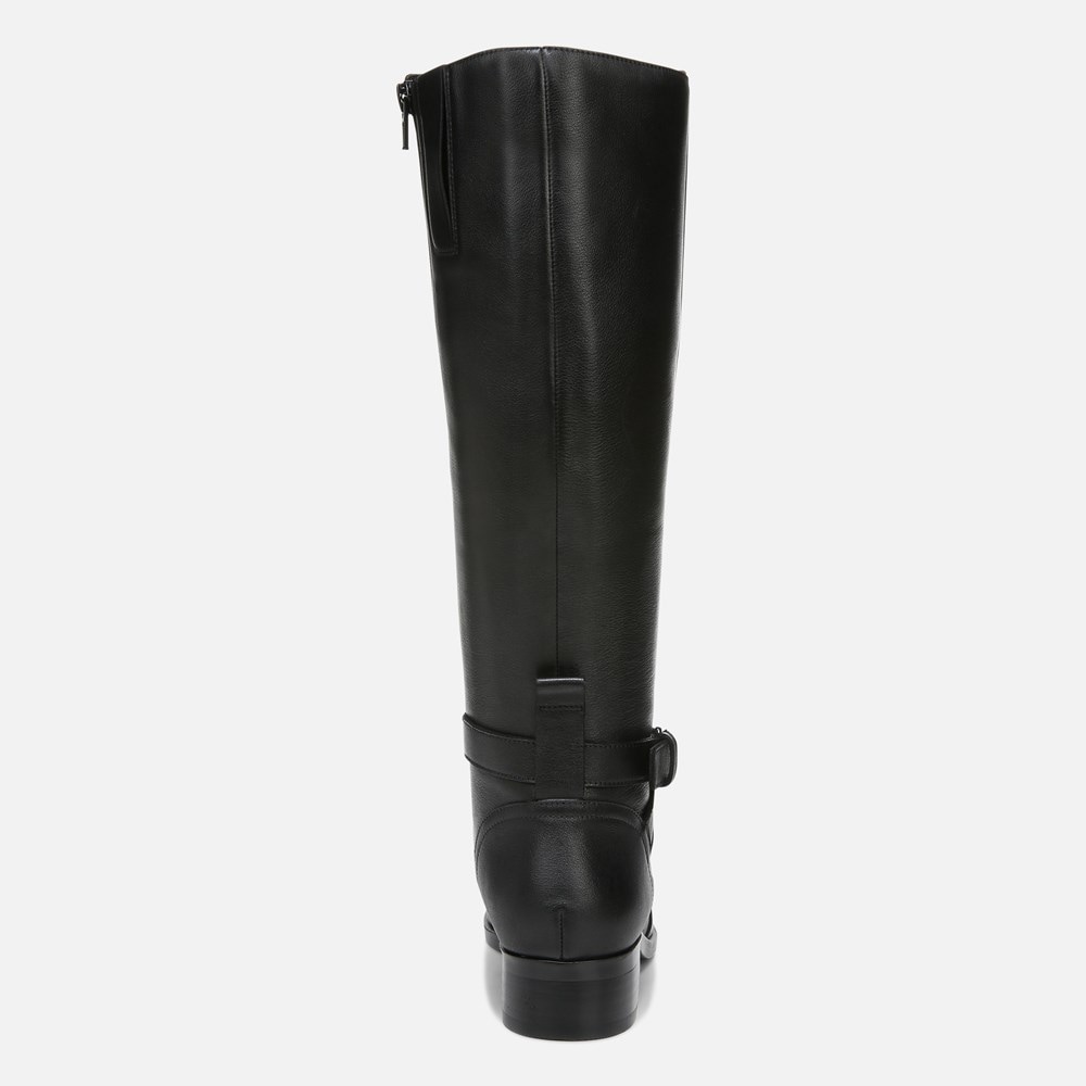 Naturalizer Rena Wide Calf Riding Boot - Black Leather