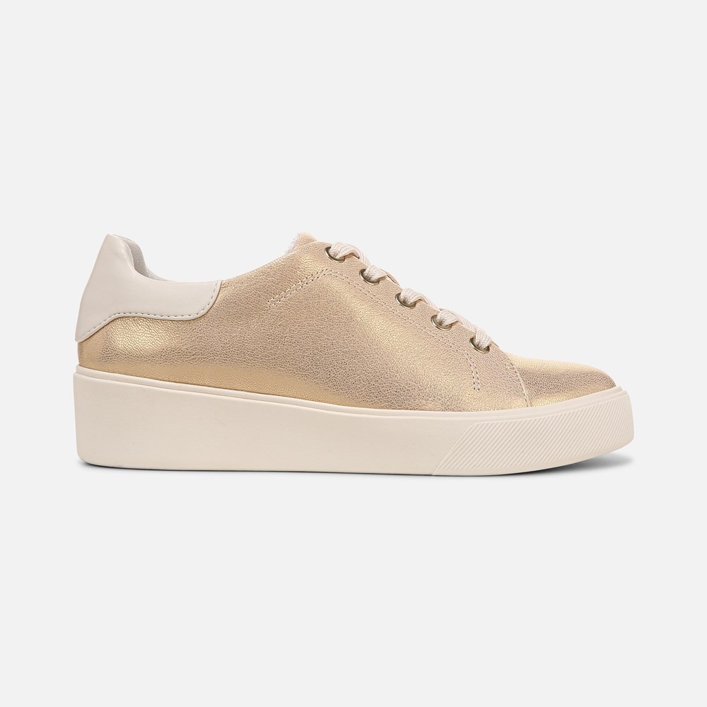 Naturalizer Morrison 2.0 Lace Up Sneaker - Gold Leather