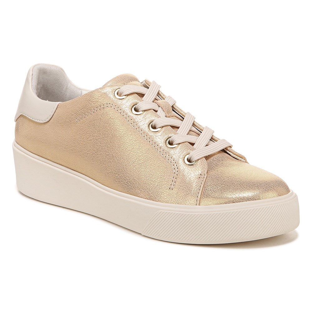 Naturalizer Morrison 2.0 Lace Up Sneaker - Gold Leather