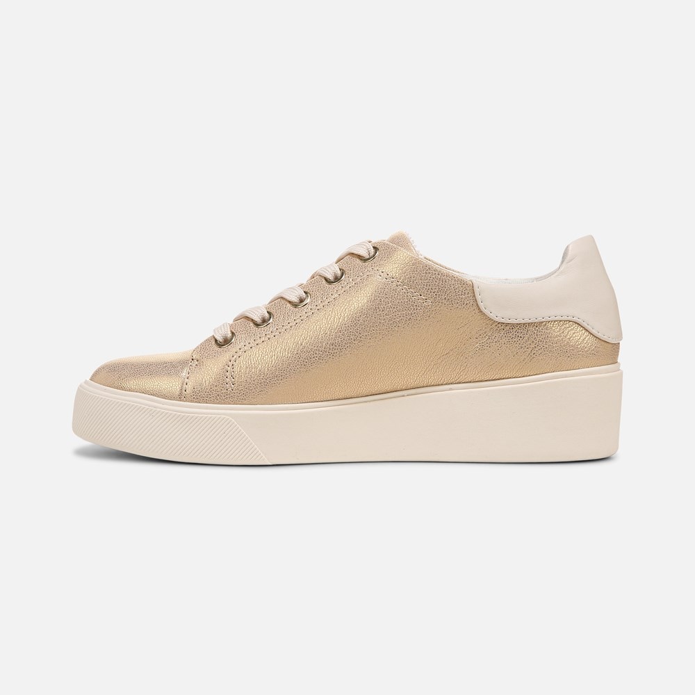 Naturalizer Morrison 2.0 Lace Up Sneaker - Gold Leather