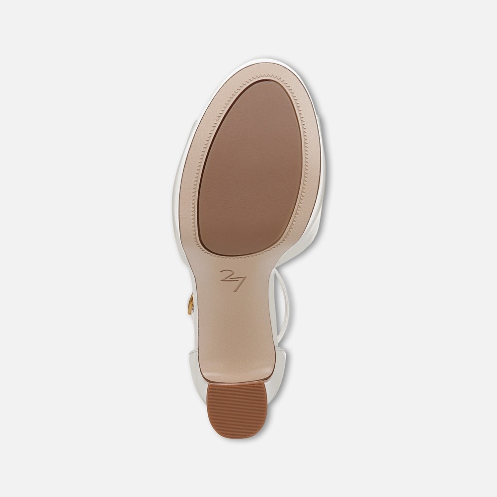 Naturalizer 27 Edit Delphie Dress Sandal - Warm White Leather