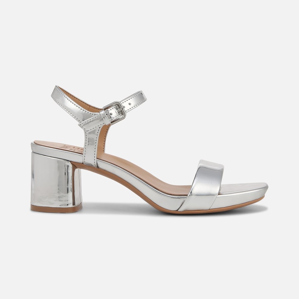 Naturalizer Izzy Dress Sandal - Silver Faux Leather